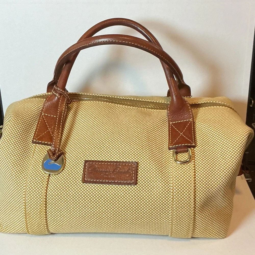 Dooney & Bourke Vintage Canvas Satchel Bag - Picture 1 of 1